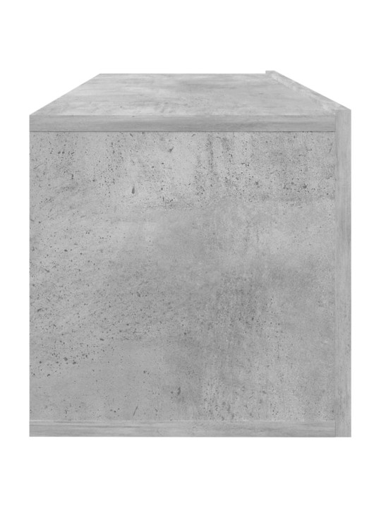 TV stolek betonově šedý 100x30x30 cm kompozitní dřevo