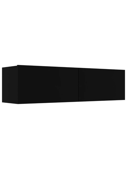 TV stolek černý 120x30x30 cm kompozitní dřevo