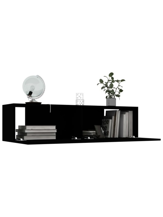 TV stolek černý 120x30x30 cm kompozitní dřevo