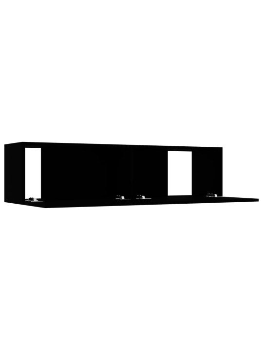 TV stolek černý 120x30x30 cm kompozitní dřevo