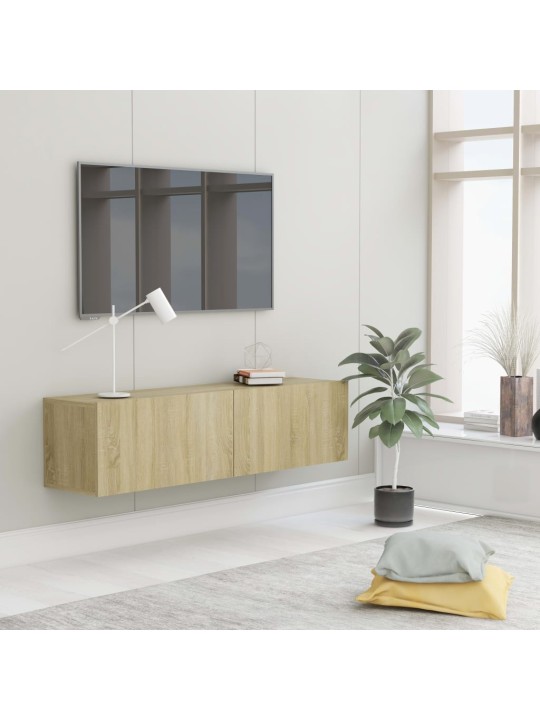 TV stolek dub sonoma 120x30x30 cm kompozitní dřevo