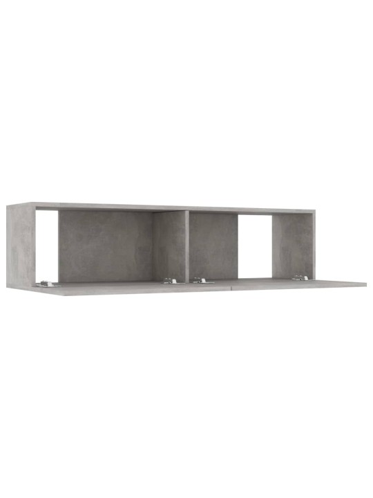 TV stolek betonově šedý 120x30x30 cm kompozitní dřevo
