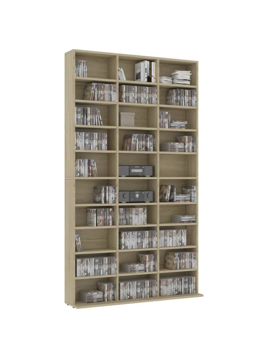 CD skříňka sonoma dub 102 x 16 x 177,5 cm kompozitní dřevo