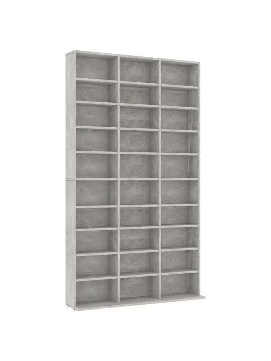 CD skříňka betonově šedá 102 x 16 x 177,5 cm kompozitní dřevo