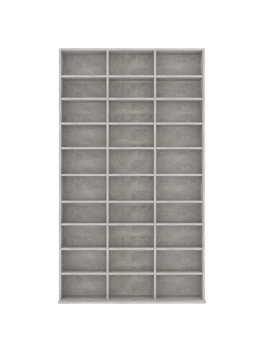 CD skříňka betonově šedá 102 x 16 x 177,5 cm kompozitní dřevo