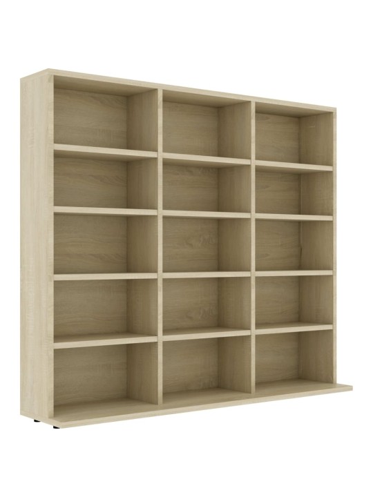 Skříňka na CD dub sonoma 100 x 23 x 89,5 cm kompozitní dřevo