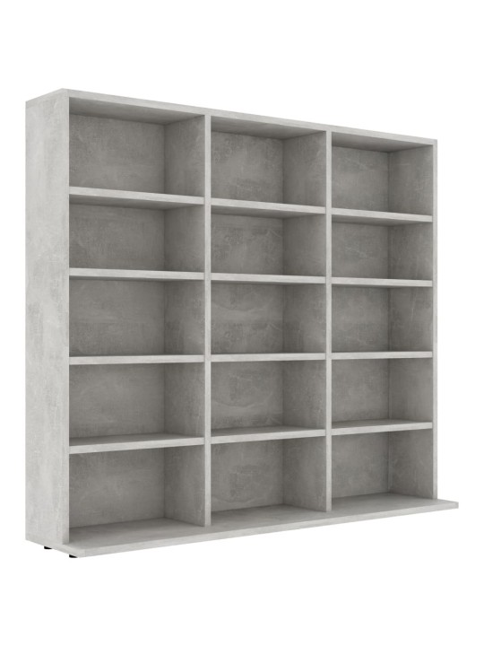 Skříňka na CD betonově šedá 100 x 23 x 89,5 cm kompozitní dřevo