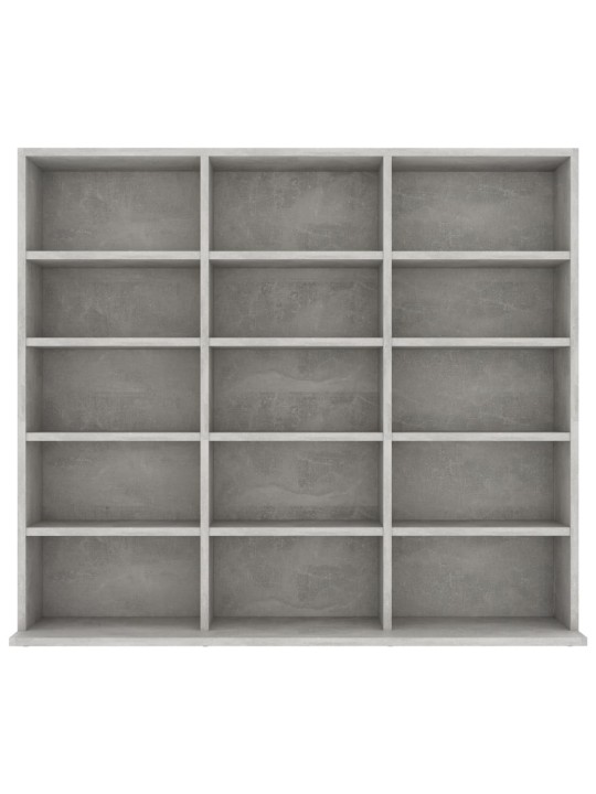 Skříňka na CD betonově šedá 100 x 23 x 89,5 cm kompozitní dřevo