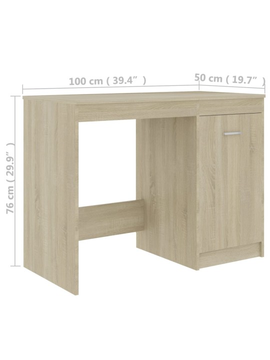 Psací stůl dub sonoma 100 x 50 x 76 cm kompozitní dřevo
