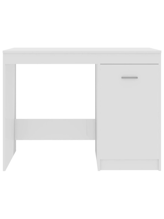 Psací stůl bílý s vysokým leskem 100x50x76 cm kompozitní dřevo