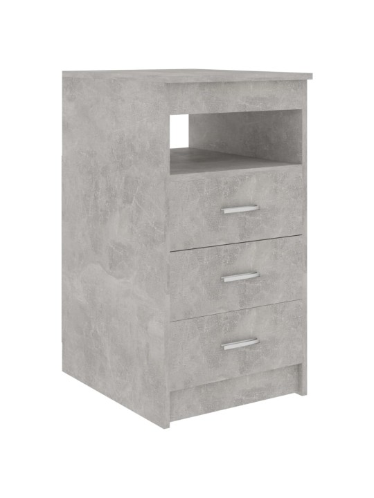 Komoda se zásuvkami betonově šedá 40x50x76 cm kompozitní dřevo
