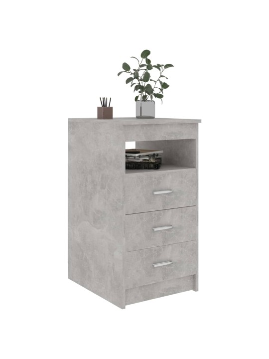 Komoda se zásuvkami betonově šedá 40x50x76 cm kompozitní dřevo