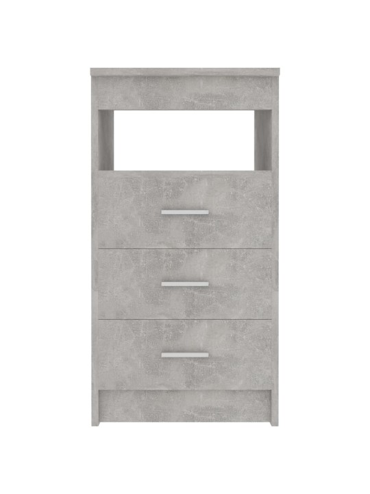 Komoda se zásuvkami betonově šedá 40x50x76 cm kompozitní dřevo