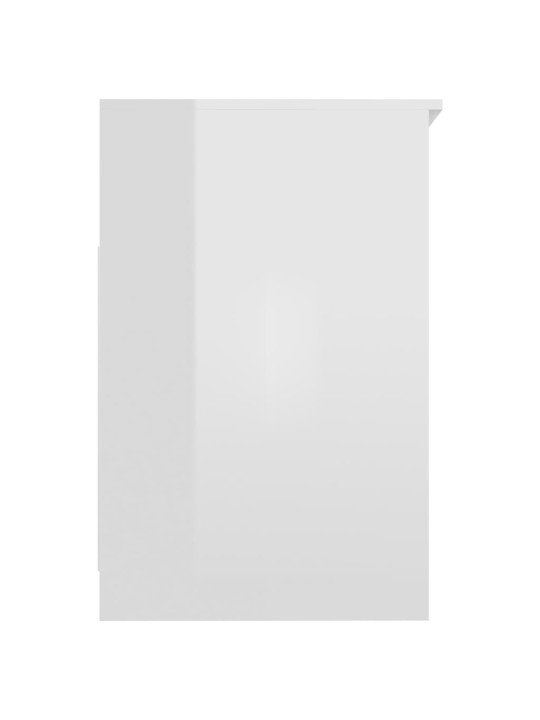 Komoda se zásuvkami bílá s leskem 40x50x76 cm kompozitní dřevo