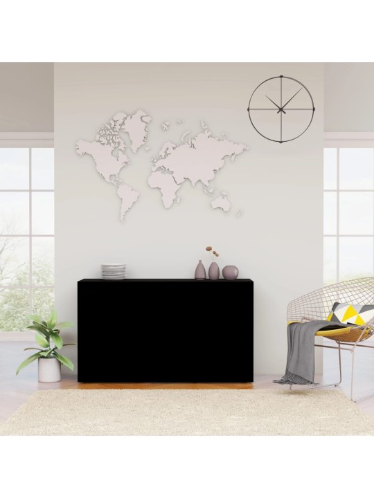 Příborník černý 120 x 36 x 69 cm kompozitní dřevo