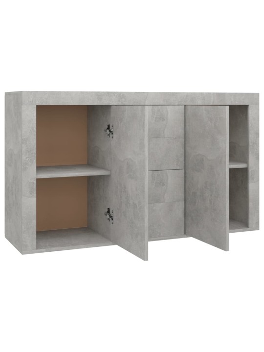 Příborník betonově šedý 120 x 36 x 69 cm kompozitní dřevo