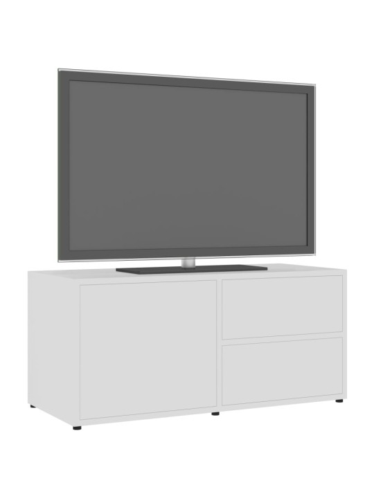 TV stolek bílý 80 x 34 x 36 cm kompozitní dřevo