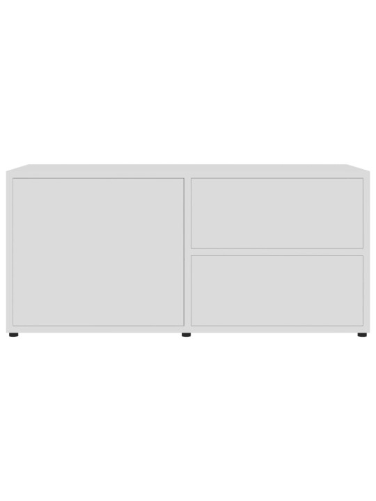 TV stolek bílý 80 x 34 x 36 cm kompozitní dřevo