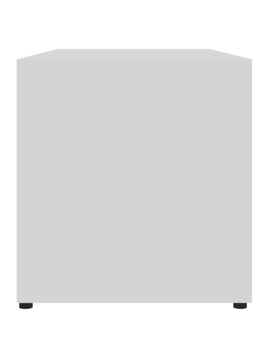TV stolek bílý 80 x 34 x 36 cm kompozitní dřevo