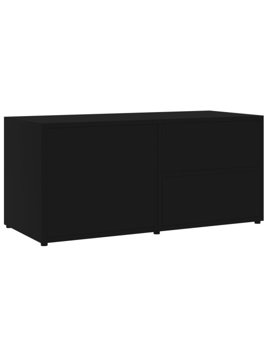 TV stolek černý 80 x 34 x 36 cm kompozitní dřevo