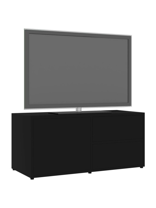 TV stolek černý 80 x 34 x 36 cm kompozitní dřevo