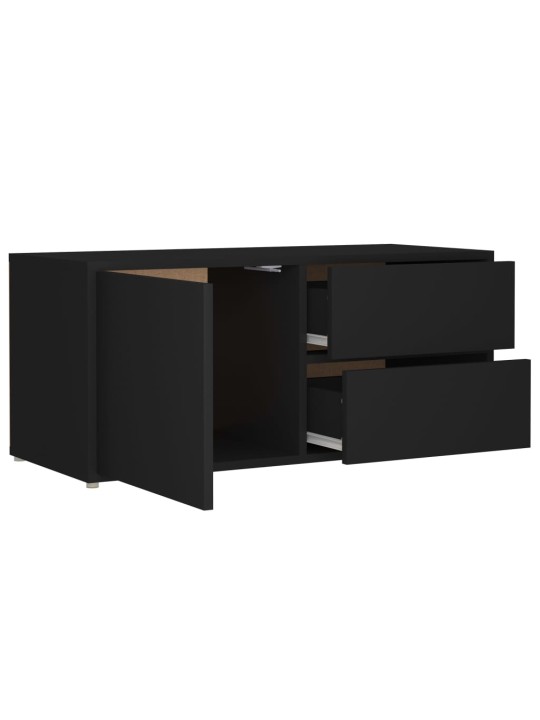 TV stolek černý 80 x 34 x 36 cm kompozitní dřevo