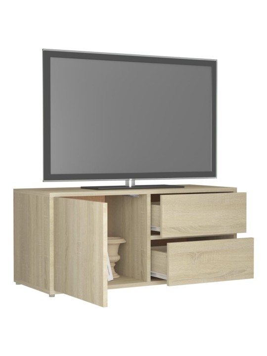 TV stolek dub sonoma 80 x 34 x 36 cm kompozitní dřevo