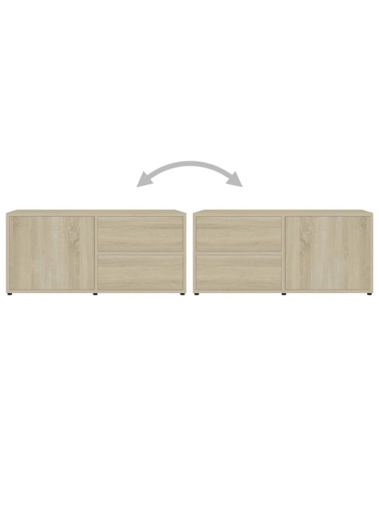 TV stolek dub sonoma 80 x 34 x 36 cm kompozitní dřevo