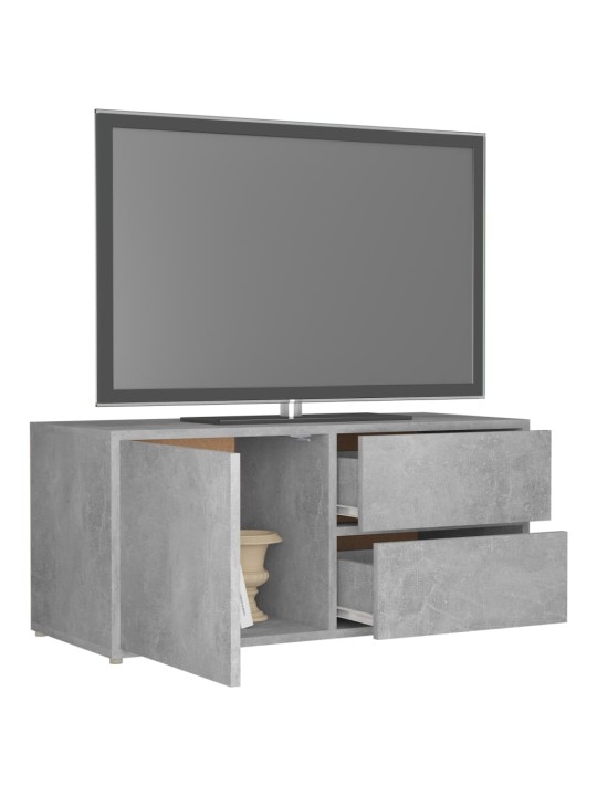 TV stolek betonově šedý 80 x 34 x 36 cm kompozitní dřevo