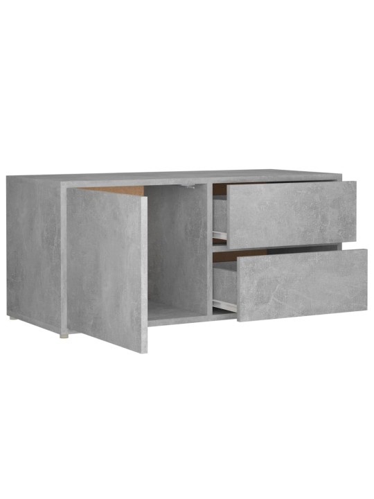 TV stolek betonově šedý 80 x 34 x 36 cm kompozitní dřevo