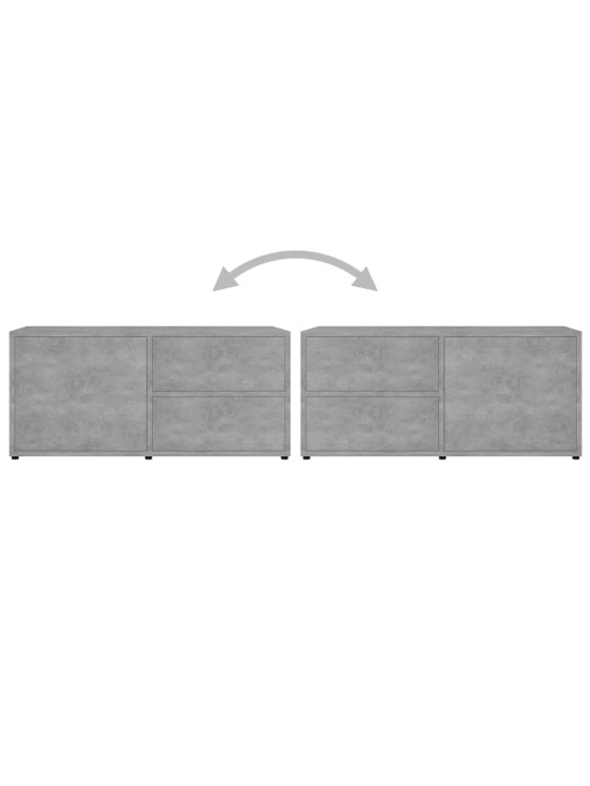 TV stolek betonově šedý 80 x 34 x 36 cm kompozitní dřevo