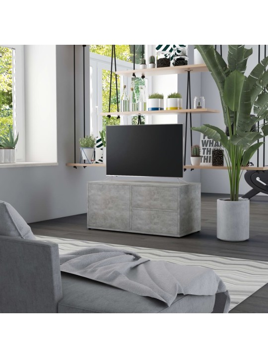 TV stolek betonově šedý 80 x 34 x 36 cm kompozitní dřevo