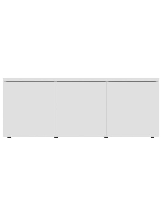 TV stolek bílý 80 x 34 x 30 cm kompozitní dřevo