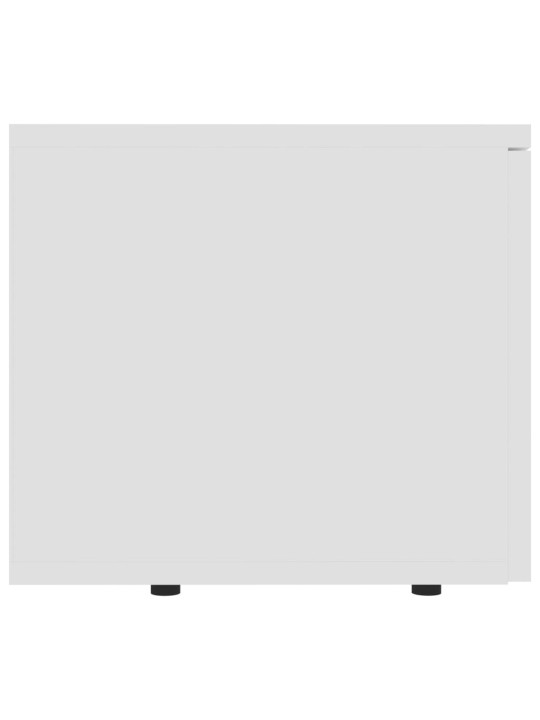 TV stolek bílý 80 x 34 x 30 cm kompozitní dřevo