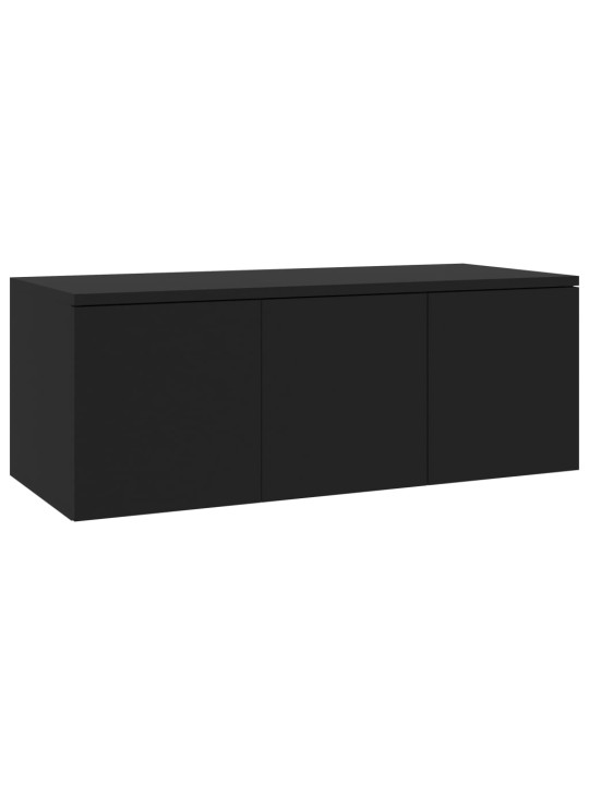 TV stolek černý 80 x 34 x 30 cm kompozitní dřevo