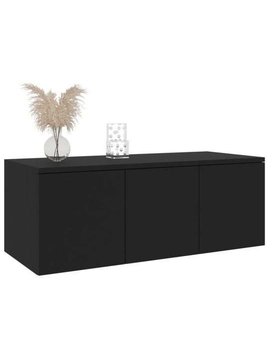 TV stolek černý 80 x 34 x 30 cm kompozitní dřevo