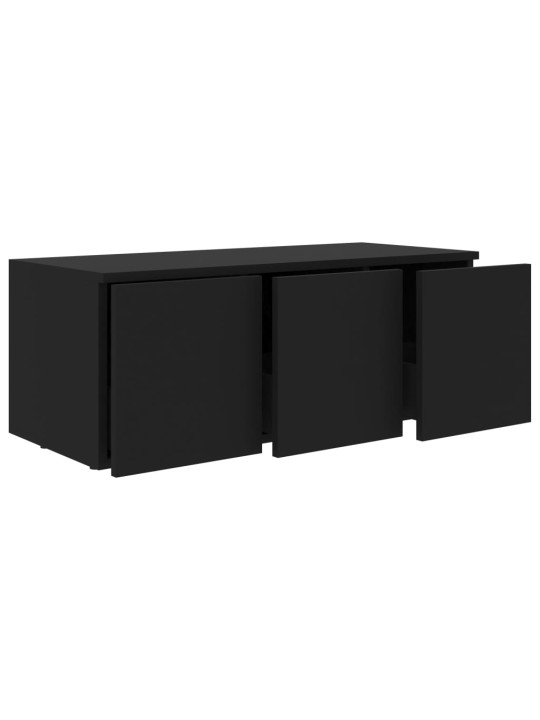 TV stolek černý 80 x 34 x 30 cm kompozitní dřevo