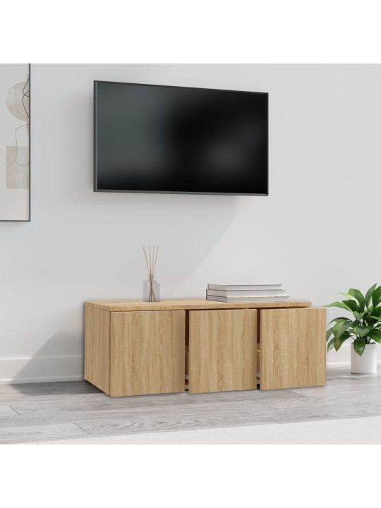 TV stolek dub sonoma 80 x 34 x 30 cm kompozitní dřevo