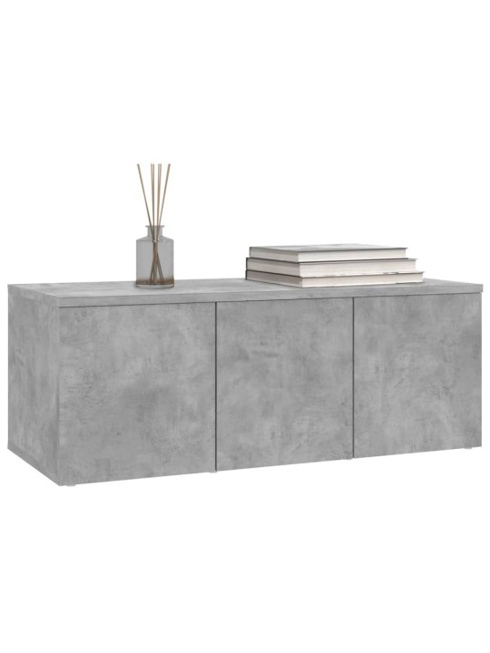 TV stolek betonově šedý 80 x 34 x 30 cm kompozitní dřevo