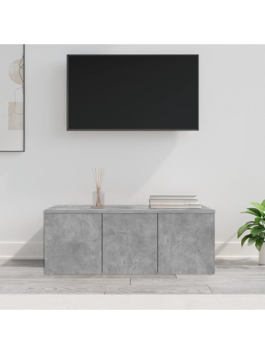 TV stolek betonově šedý 80 x 34 x 30 cm kompozitní dřevo