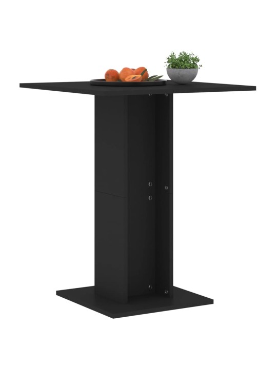 Bistro stolek černý 60 x 60 x 75 cm kompozitní dřevo