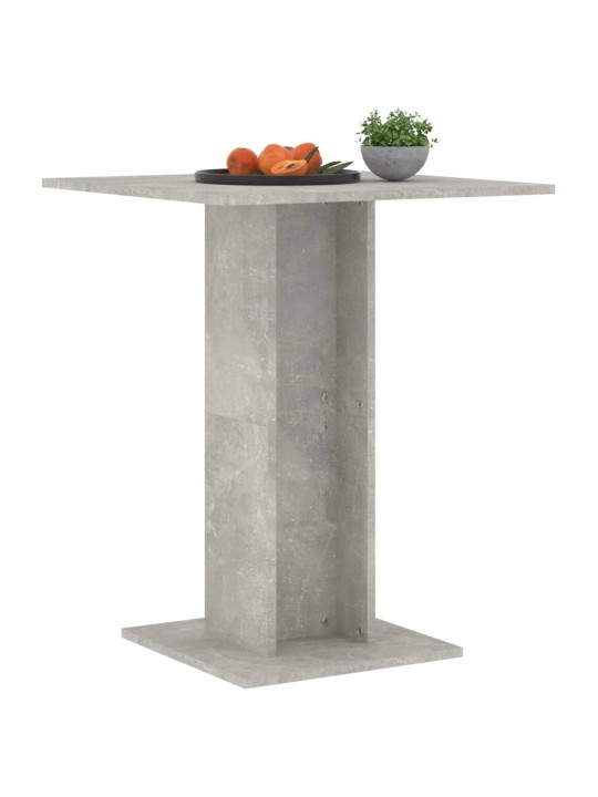 Bistro stolek betonově šedý 60 x 60 x 75 cm kompozitní dřevo