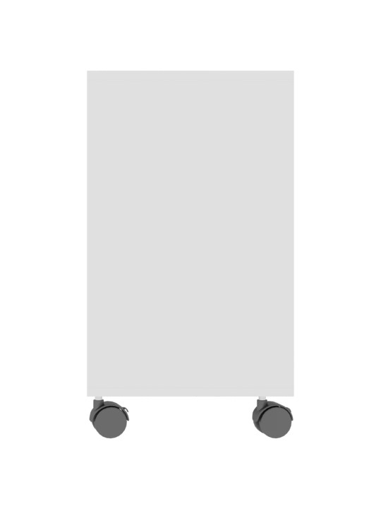 Odkládací stolek bílý 70 x 35 x 55 cm kompozitní dřevo