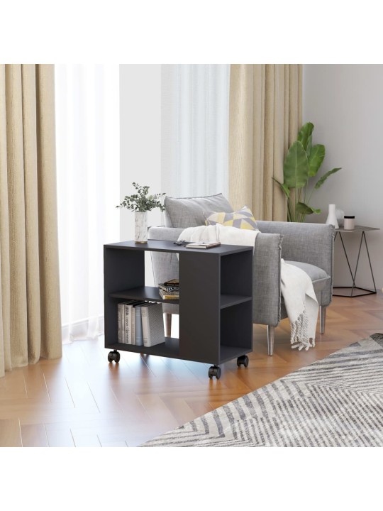 Odkládací stolek šedý 70 x 35 x 55 cm kompozitní dřevo