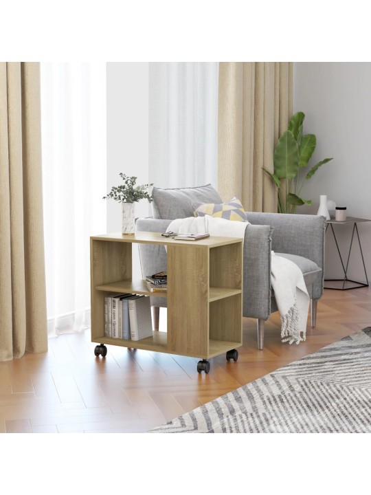 Odkládací stolek sonoma dub 70x35x55 cm kompozitní dřevo