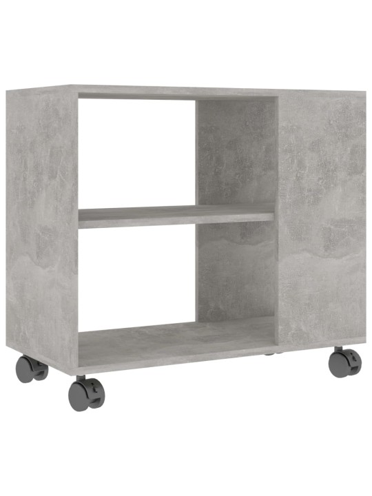 Odkládací stolek betonově šedý 70x35x55 cm kompozitní dřevo