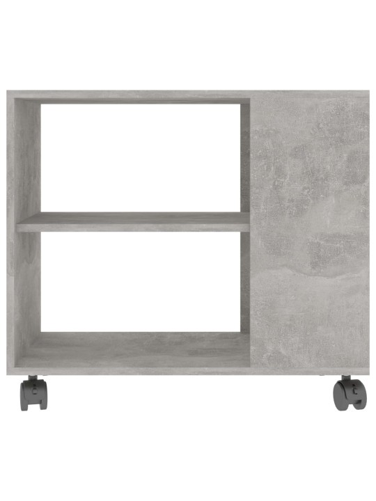 Odkládací stolek betonově šedý 70x35x55 cm kompozitní dřevo