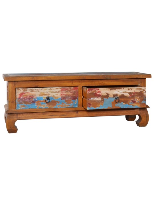 TV stolek 110 x 35 x 40 cm recyklované teakové dřevo