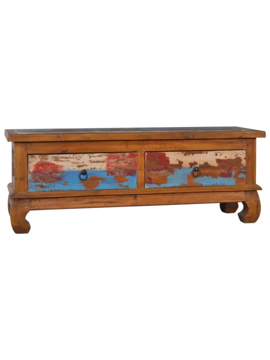 TV stolek 110 x 35 x 40 cm recyklované teakové dřevo