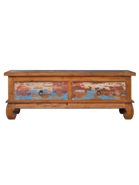 TV stolek 110 x 35 x 40 cm recyklované teakové dřevo